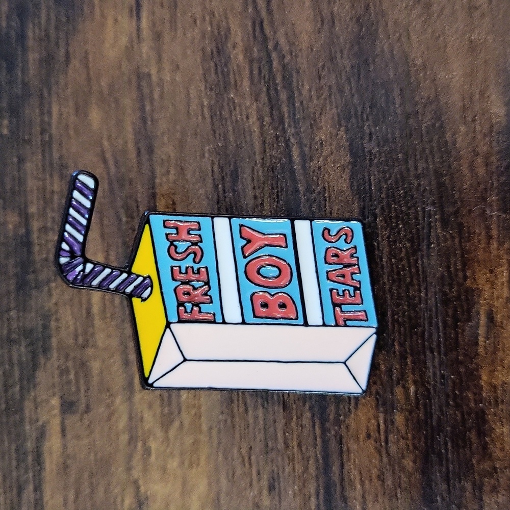 Fresh Boy Tears Enamel Pin